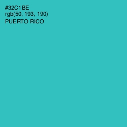 #32C1BE - Puerto Rico Color Image
